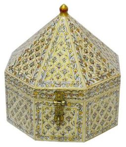 Bone Inlay Wooden Box