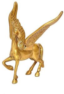 Golden Brass Flying Horse Showpiece