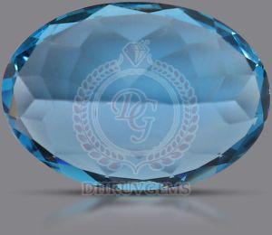 TGM 0020 Ocean Blue Oval Topaz Gem Stone