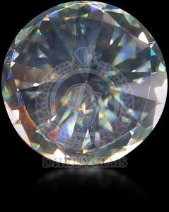 TGM 0072 White Round Mossianite Gemstone