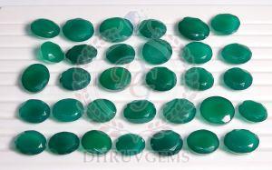 TGM 0152 Green Oval Onyx Lot Gemstone