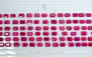 TGM 0270 Octogan Red Ruby Lot Gemstone
