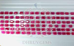 TGM 0270 Octogan Red Ruby Lot Gemstone