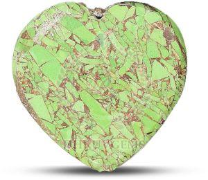 TGM 0304 Green Mohave Heart Gemstone