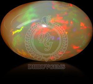 TGM 0323 White Ethiopian Fire Opal Gemstone