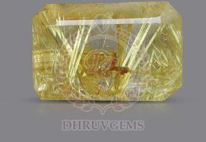 TGM 0494 Yellow Rectangle Rutile Stone