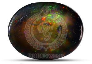 TGM 0616 Black Fire Opal Oval Gemstones
