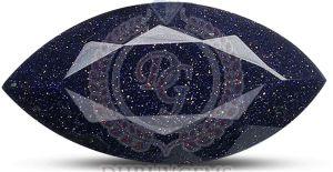 TGM 0972 Blue Marking Sand Stone Gemstone