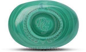 TGM 206 Green Oval Malachite Gemstone
