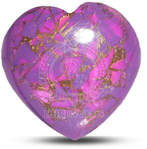 TGM 303 Purple Mohave Heart Gemstone