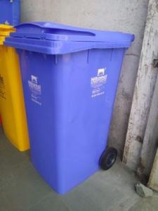 240 Litre Blue Plastic Dustbin