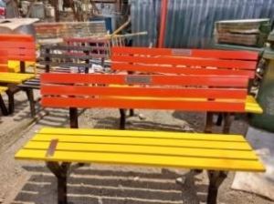 3 Seater Metal Garden Bench