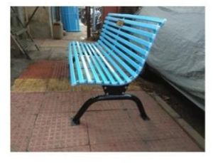 3 Seater Without Arm Rest Metal Garden Bench