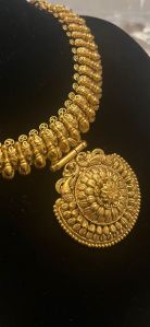 Ladies Antique Gold Plated Necklace Set