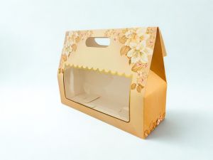 10.5&times;3.75&times;8Inches Paper Gift Box With Handle