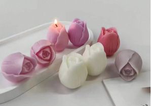 Tulip Flower Shaped Scented Candle