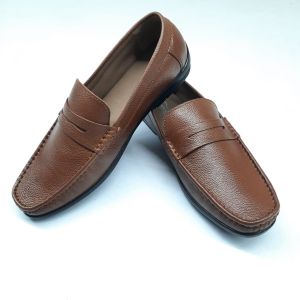 Mens Chocolate Brown Bit Loafer Shoes