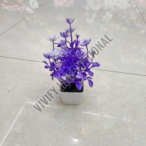 Purple Artificial Flower Pot