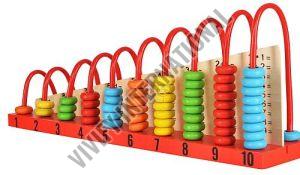 Wooden Abacus Calculation Shelf