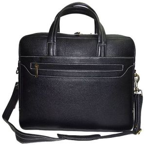 Black Leather Laptop Bag