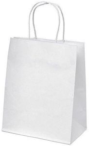 Plain White Paper Carry Bag