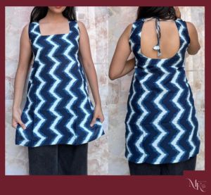 Ladies Deep Back Short Kurti