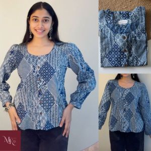 Ladies Hand Block Printed Top