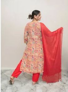 Ladies Cotton Printed Kurti and Pant Set