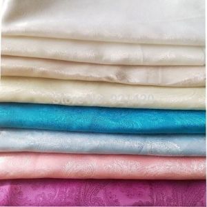 Multicolor Silk Viscose Fabric
