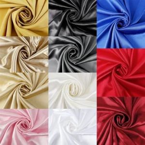 Multicolor Plain Viscose Satin Fabric