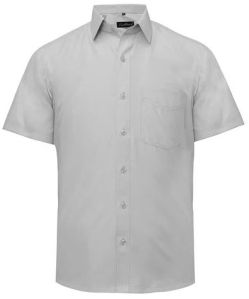 Mens Poly Cotton Half Sleeve Shirts