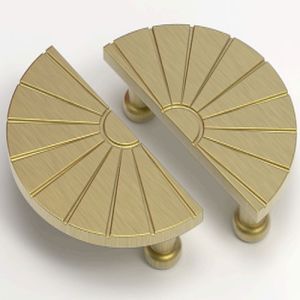 RB-MPH-005 Brass Moon Pull Handle