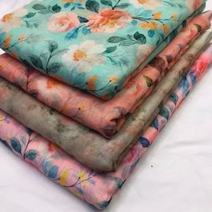 Linen Digital Printed Fabric