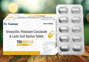 Amoxycillin, Potassium Clavulanate & Lactic Acid Bacillus Tablets