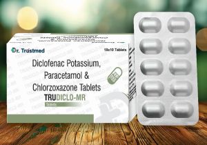 Diclofenac Potassium. Paracetamol & Chlorzoxazone Tablets