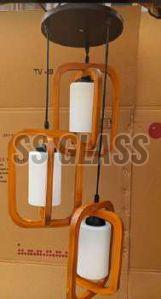 HGG-66 Stylish MDF Wooden Wall Hanging Light