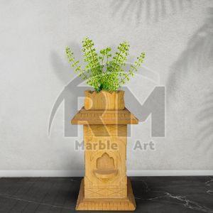 37 Inch Sandstone Tulsi Pot