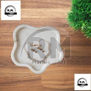 Antique White Marble Pond Tray, For Decoration