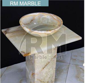 Round Marble Wash Basin Sink