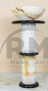 Table Top White Marble Wash Basin