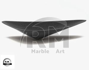 Wall Mounted Black Triangle Marble Wash Basin