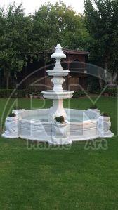 White Marble Outdoor Fountain