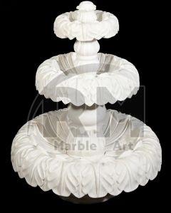 White Marble Three Tier Fountain