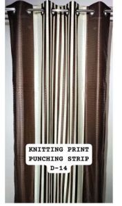 Knitting Print Punching Readymade Curtains