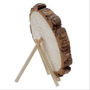 7 Inch Engraved Couple Wooden Round Photo Frame