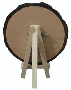 7 Inch Engraved Couple Wooden Round Photo Frame
