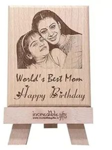 7 Inch Engraved Girls Wooden Rectangular Photo Frame