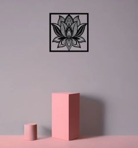 Elegant Black Lotus Flower Wall Decor