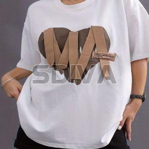 Mens White Round Neck T-Shirt