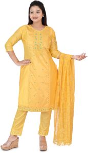 Women's Embroidered Kurta Set with Dupatta